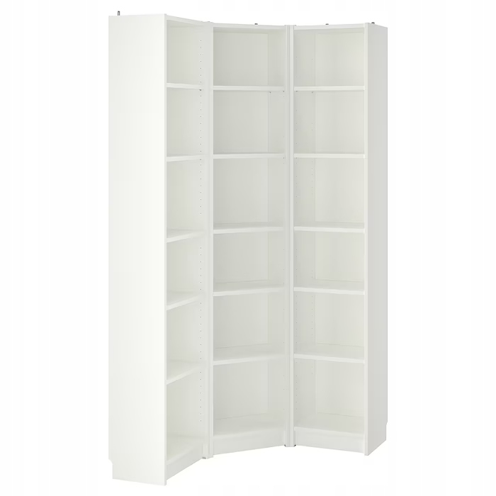 Billy regał narożny 95/95x28x202 cm biały Ikea
