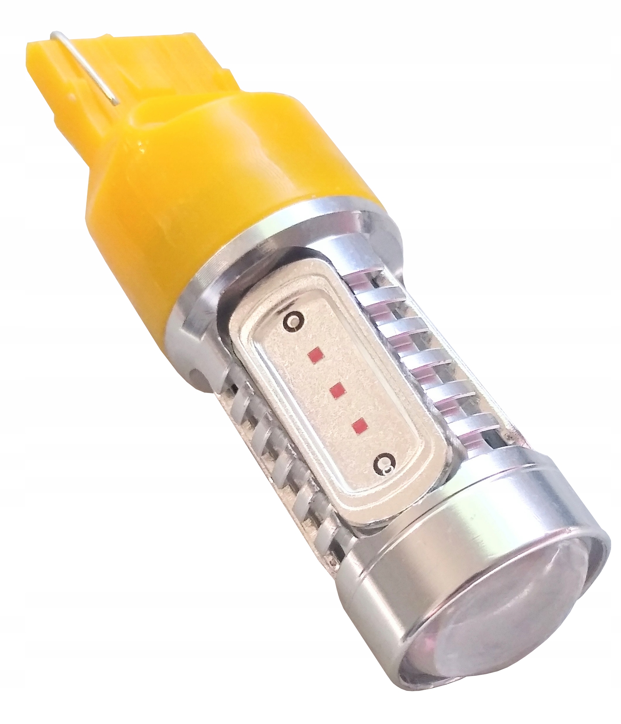 2SZT Led W21W T20 5xCOB Do Japońskich Żółty Mocny