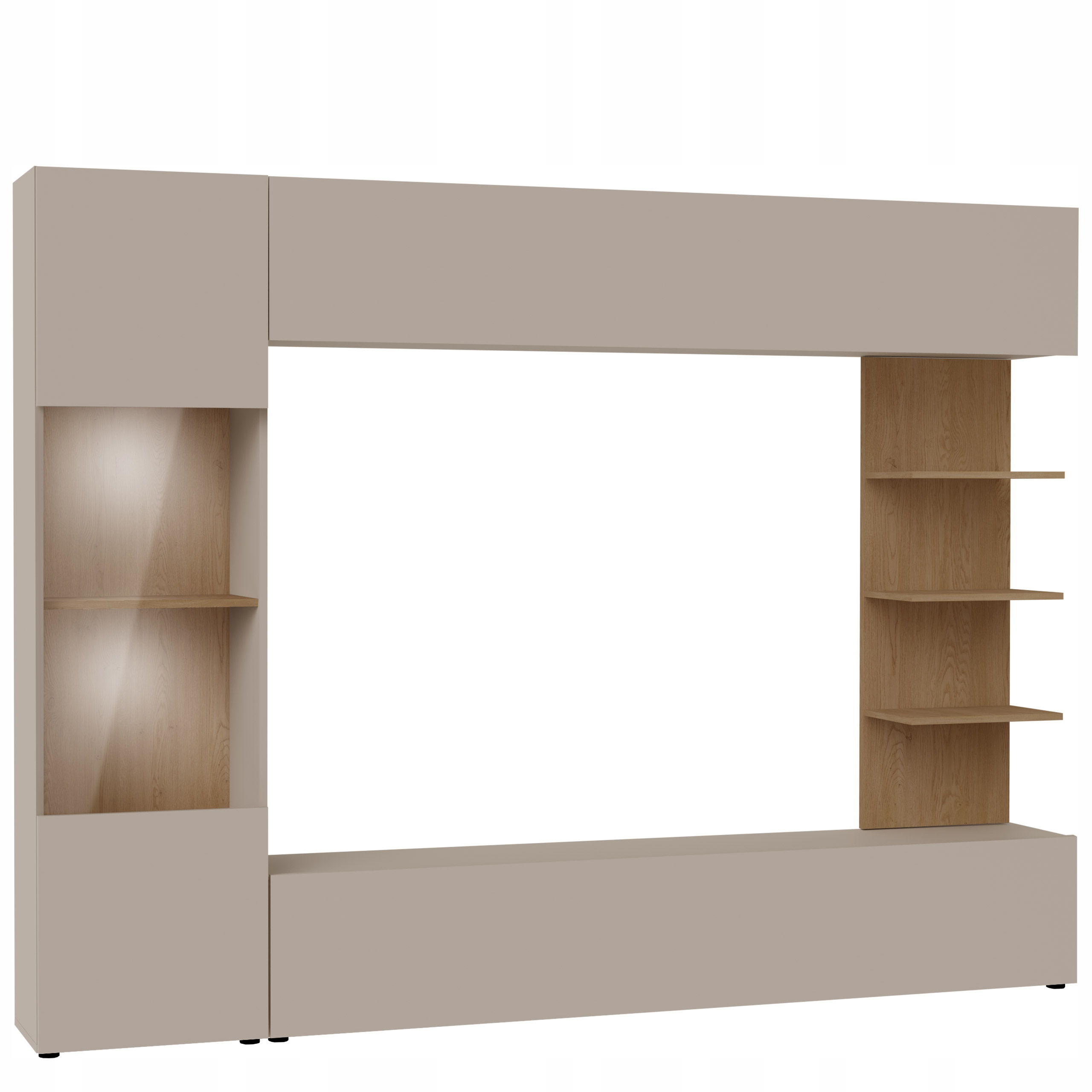 MEBLOŚCIANKA LAZANDO zestaw mebli do salonu led Marka Mirjan