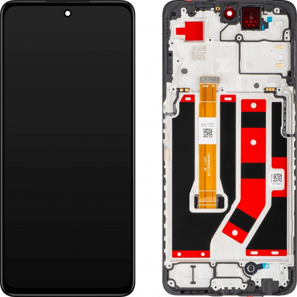 Org Wyświetlacz LCD z ramką ekran do Oppo A98 (czarny)