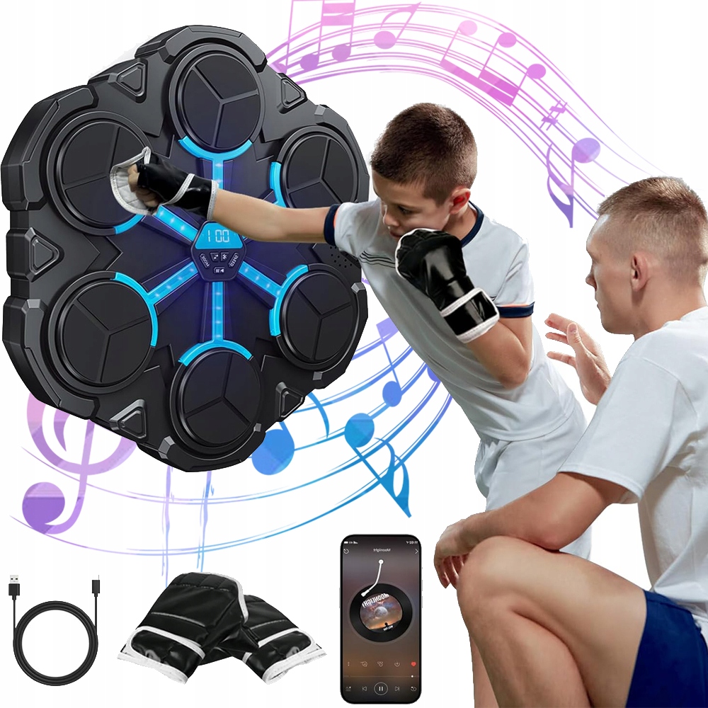 Bluetooth Hudební Boxovací Stroj Led V Tréninkové Boxovací Stěně Pro Domácí Použití