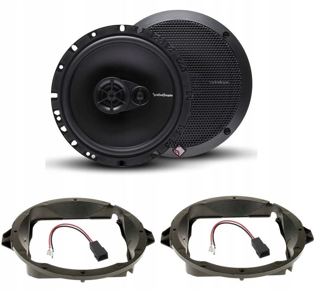 Rockford Fosgate R165x3 + reproduktorové dýzy ABS AUDI A4 B5 TT ZADNÁ ČASŤ 165 mm
