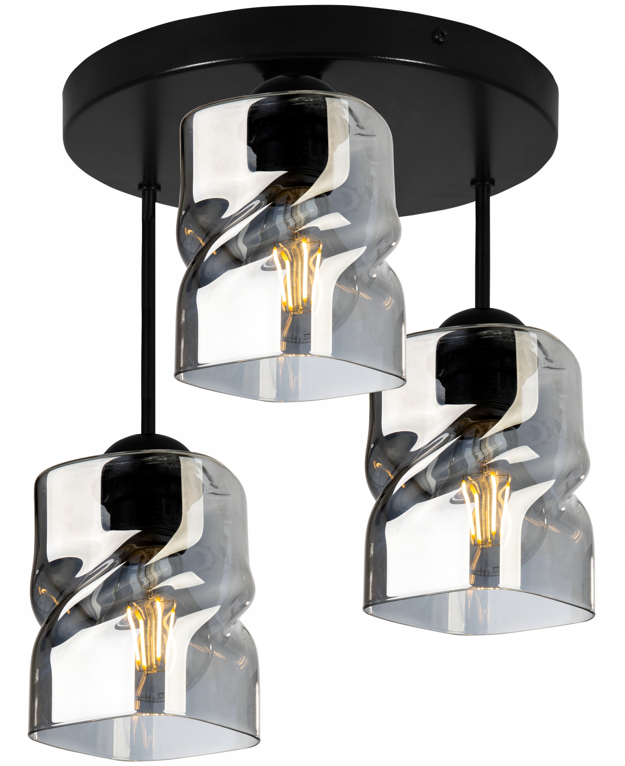 

Sufitowa Lampa Wisząca Żyrandol Plafon Szklana Led