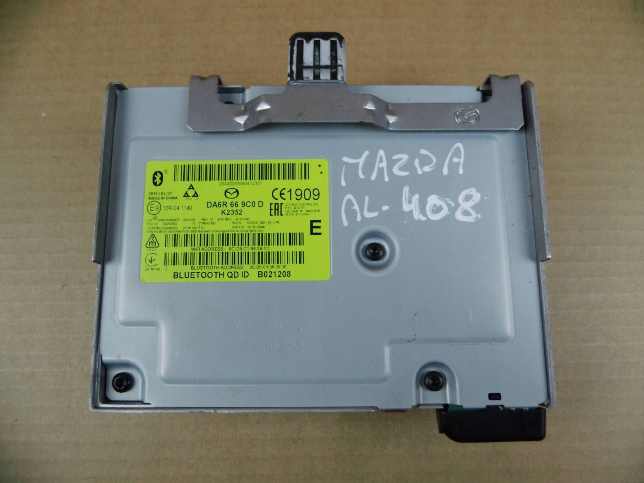 Mazda module control unit radia navigation devices DA6R669C0D