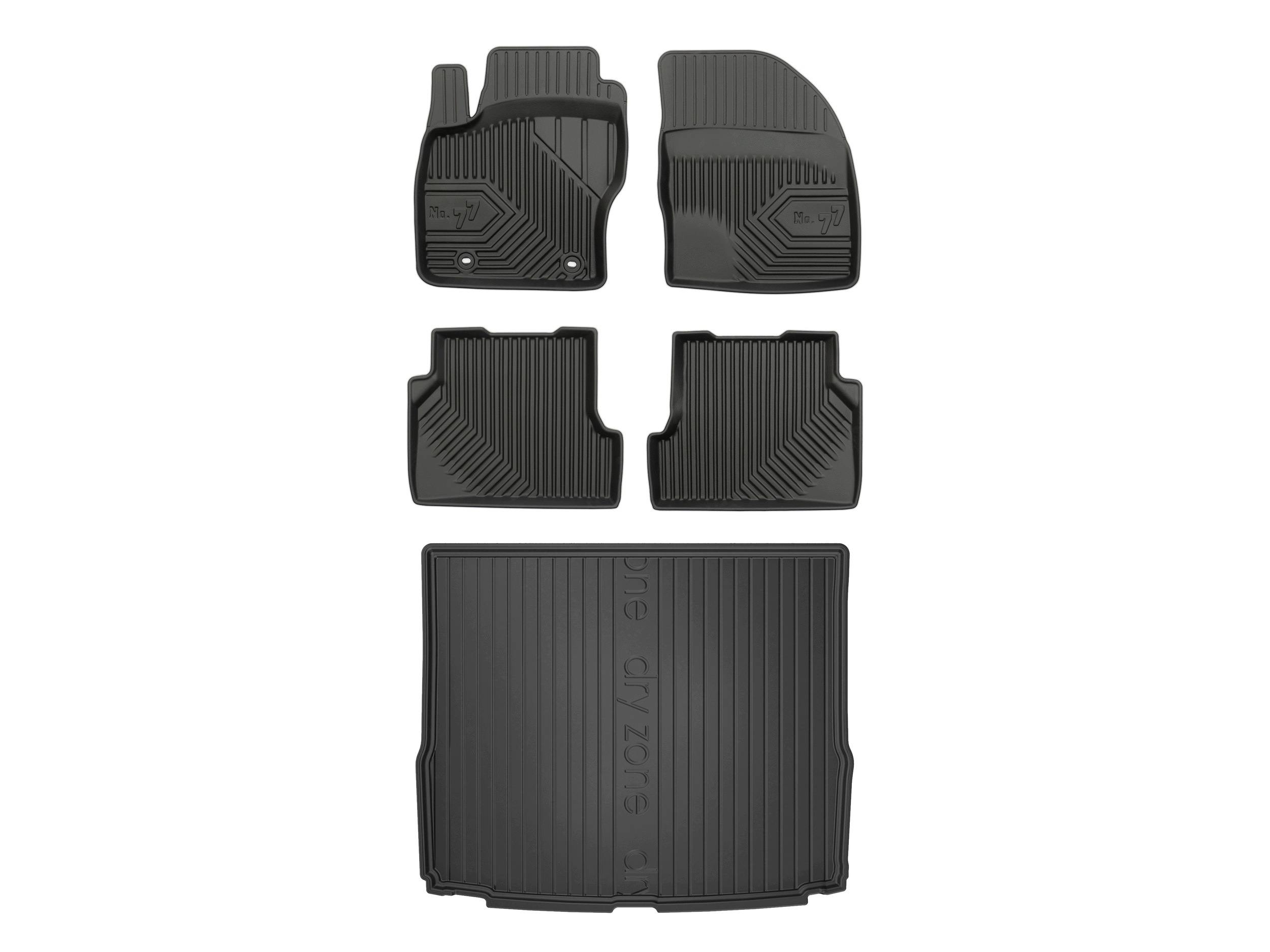 3D koberčeky rohož DryZone pre: Ford Focus II 2004-2011 kombi 5 kusov
