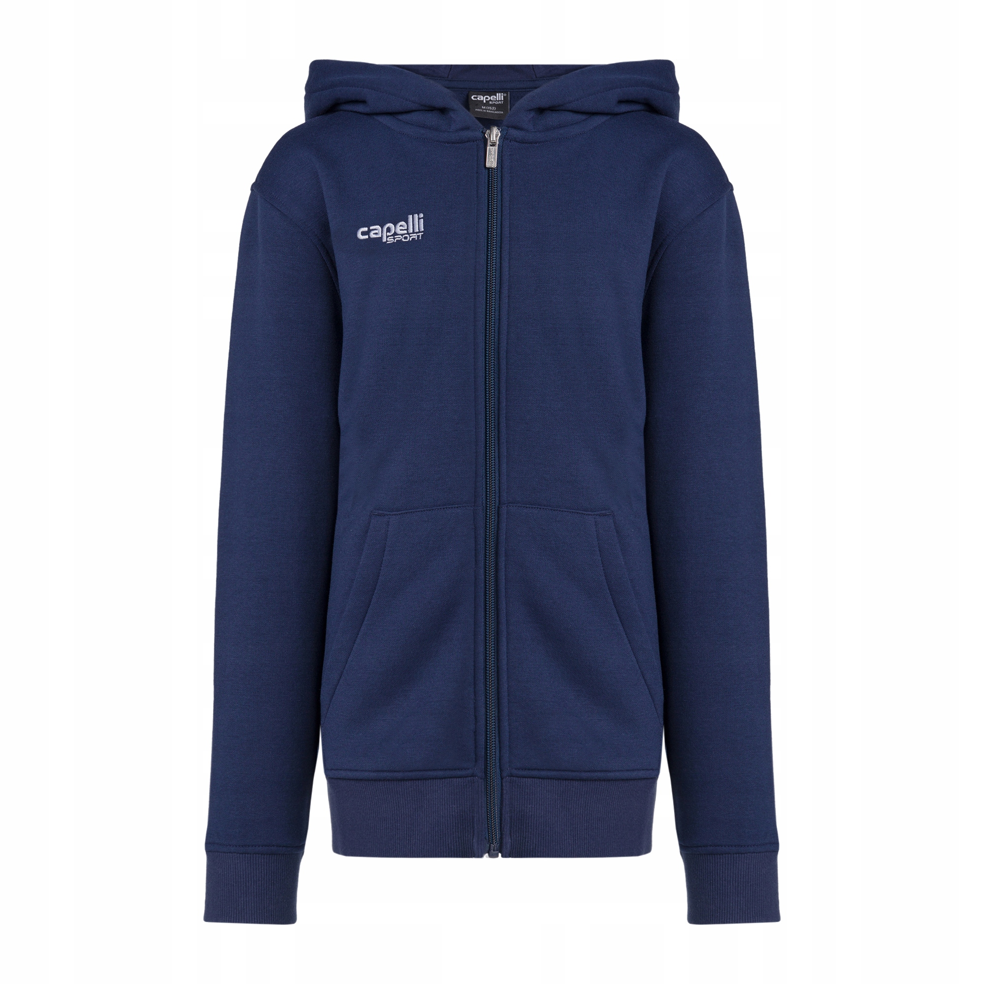 Bluza piłkarska dziecięca Capelli Basics Youth Zip Hoodie navy L