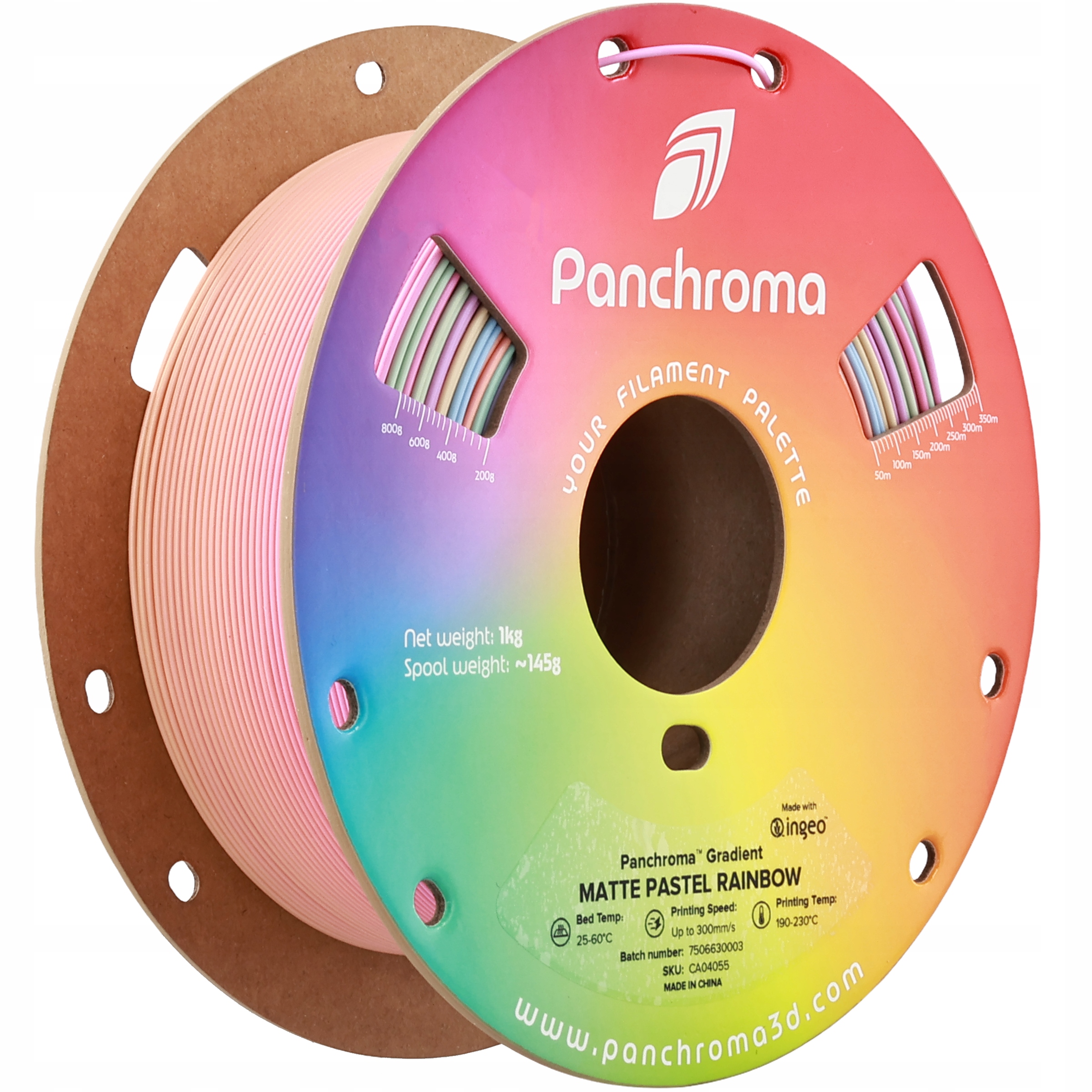 Polymaker Panchroma Pla Gradient Pastel Rainbow 1.75 mm 1kg