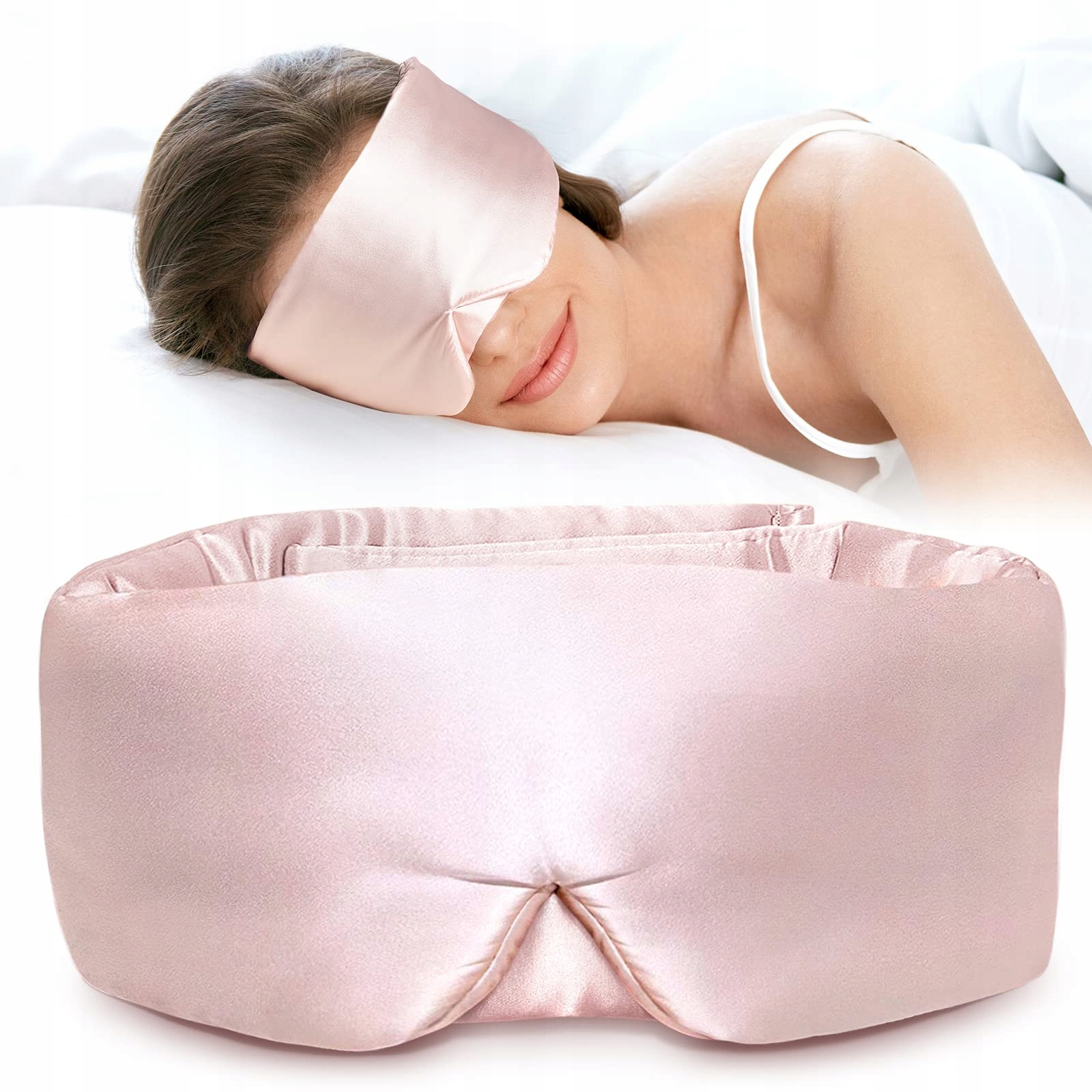 Spací maska LitBear Side Sleep Mask – luxusní spánek ze 100% hedvábí