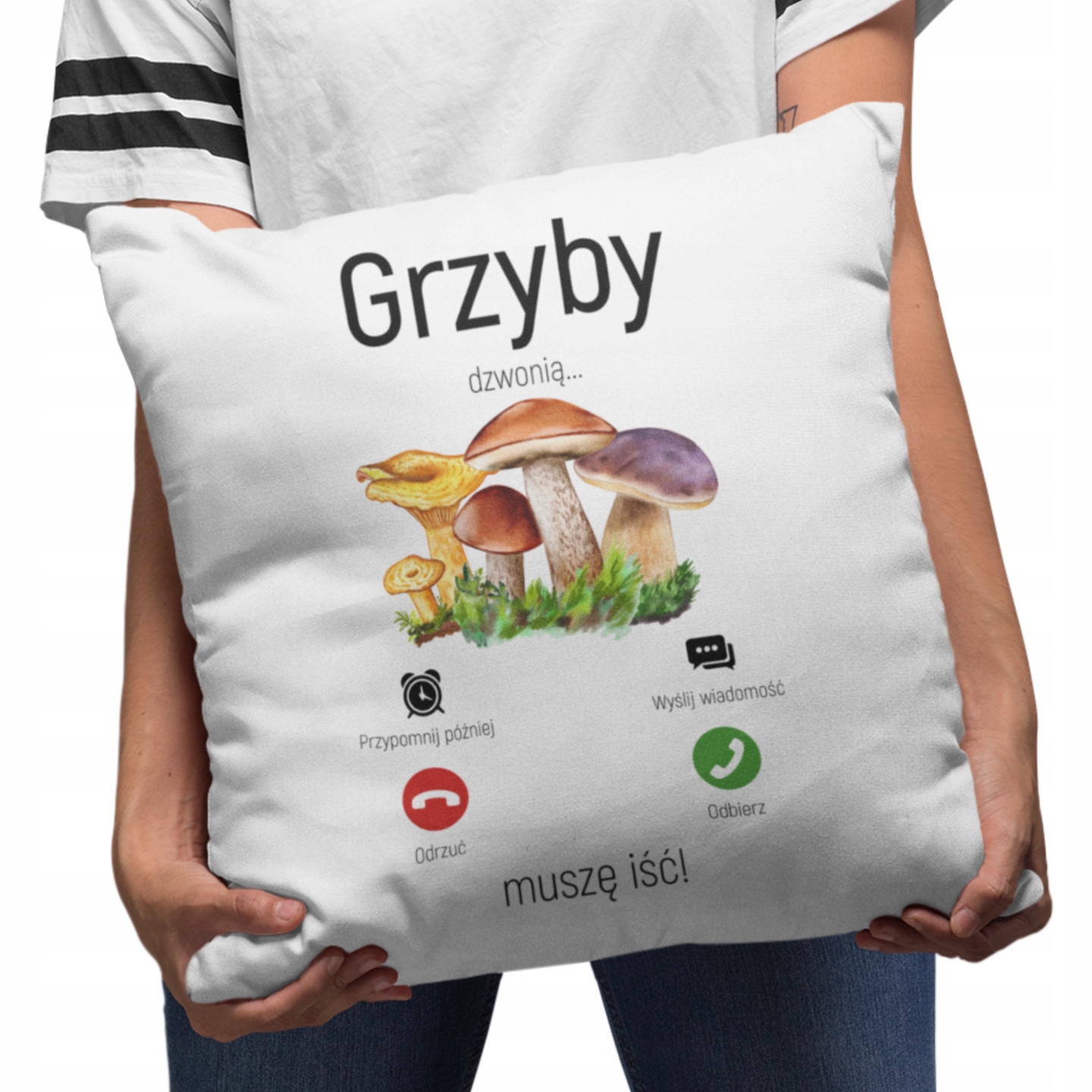 

Dla Grzybiarza Poduszka Grzyby Dzwonią