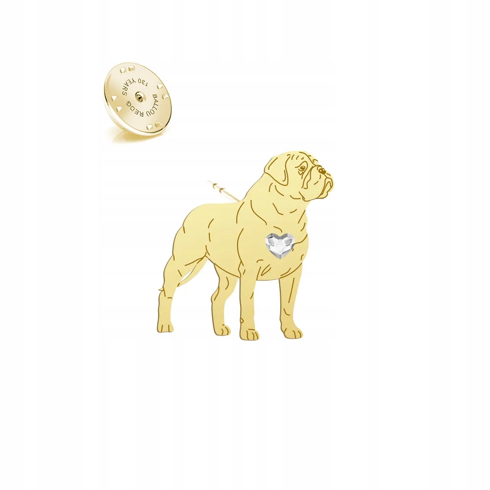 Odznak se psem Bullmastiff 925 Šperky Dárek Dedikace Bonus