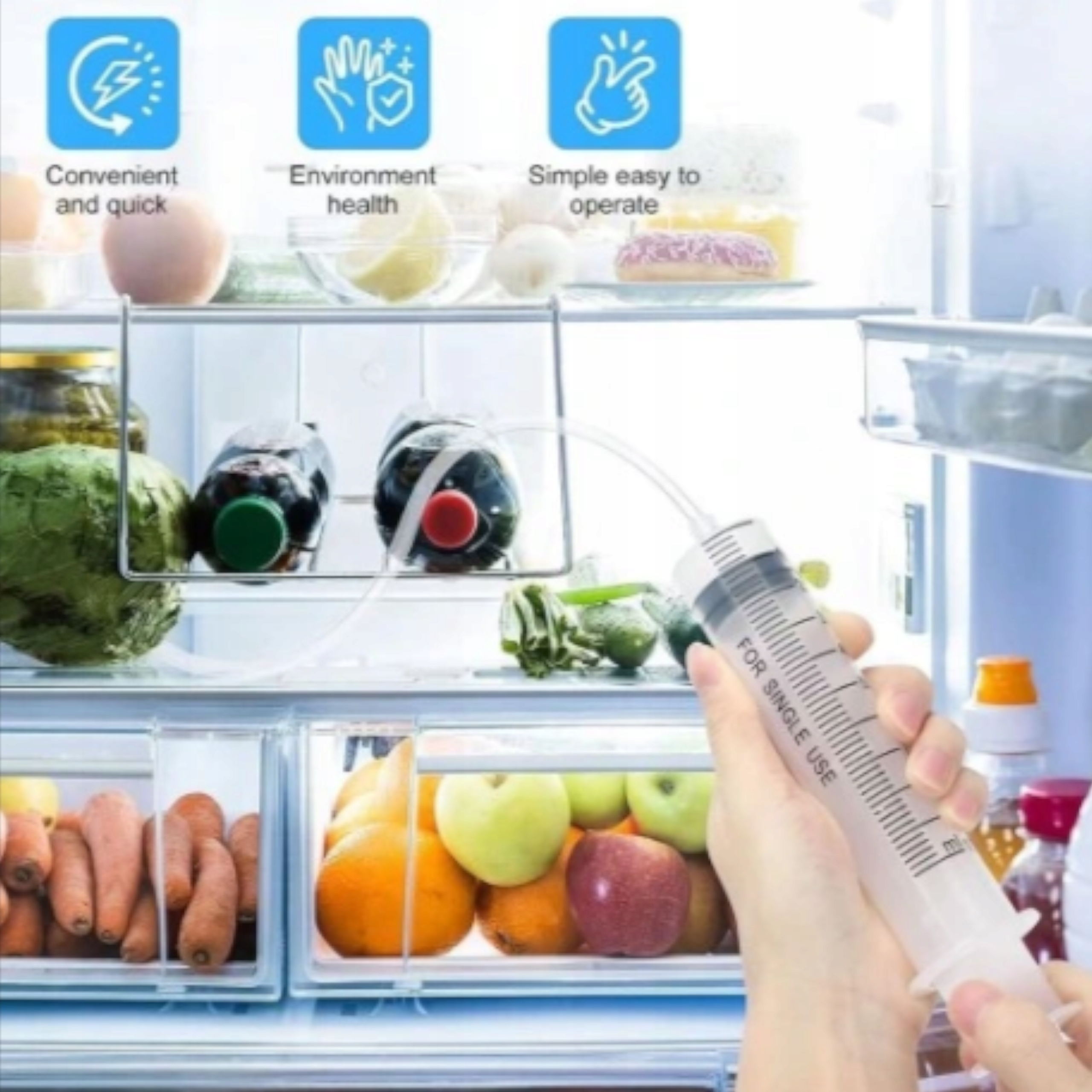 ZESTAW DO CZYSZCZENIA LODÓWKI - EFEKTYWNE USUWANIE NIECZYSTOŚCI Model 3