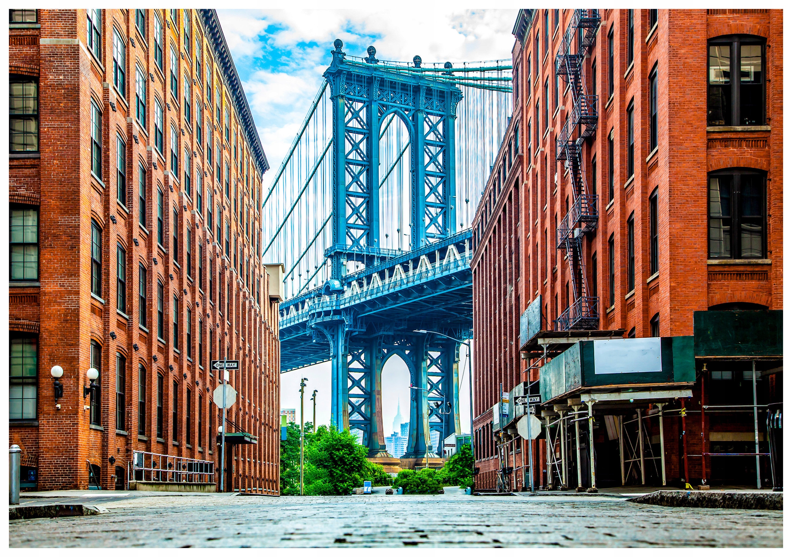 Fototapeta Manhattan Most v perspektivě města z cihel 208x146 lepidlo