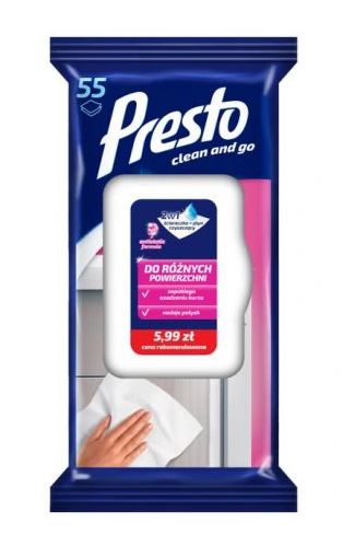 

Presto ściereczki do Różnych Powierzchni 55szt