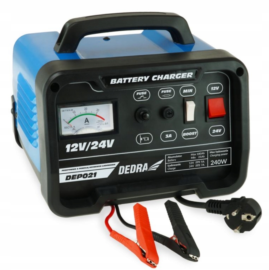 Выпрямитель 20A 12/24V 25-180AH 240W DEDRA