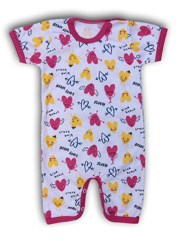 

Pajacyki Rampersy Pizamka letnia Serduszka 80