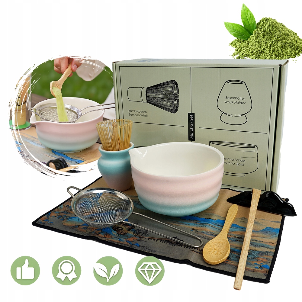 Sada Na Matchu 8 Prvků Bambusová Keramika Ideální Jako Dárek I Do Domácnosti