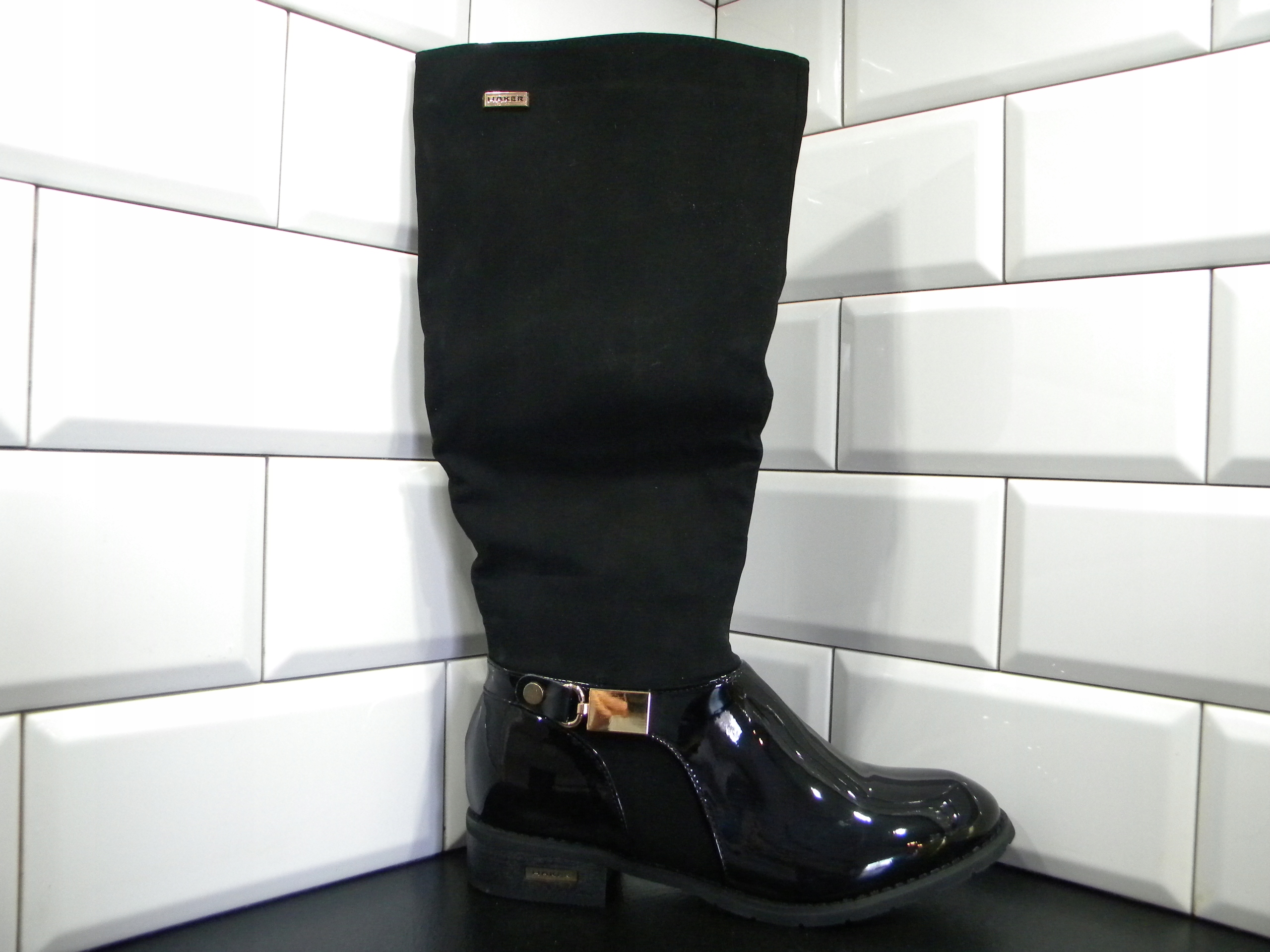 Dámské dlouhé zateplené kozačky Hkr 38