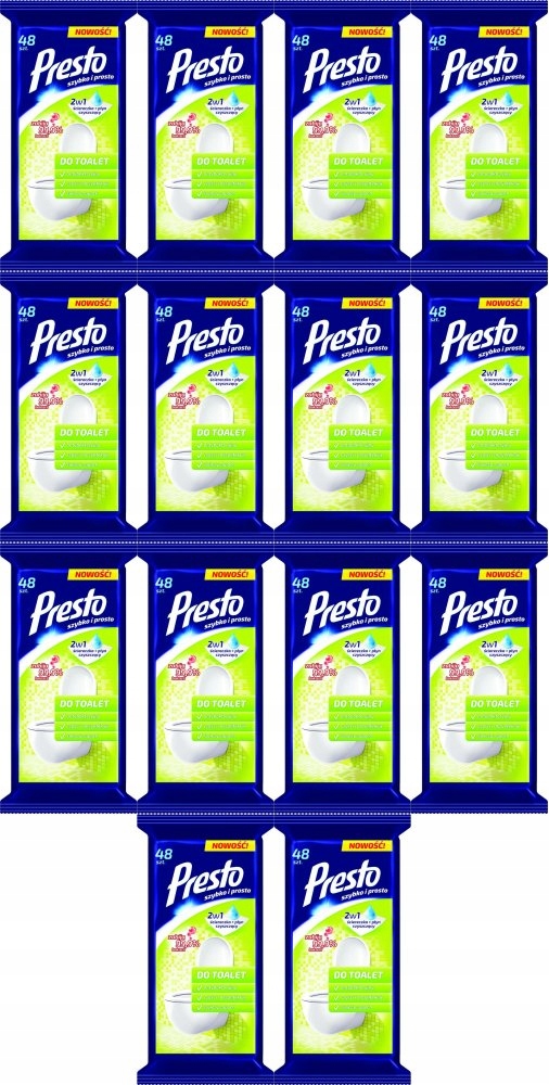 

Presto Ściereczki do toalet, 48 sztuk x14