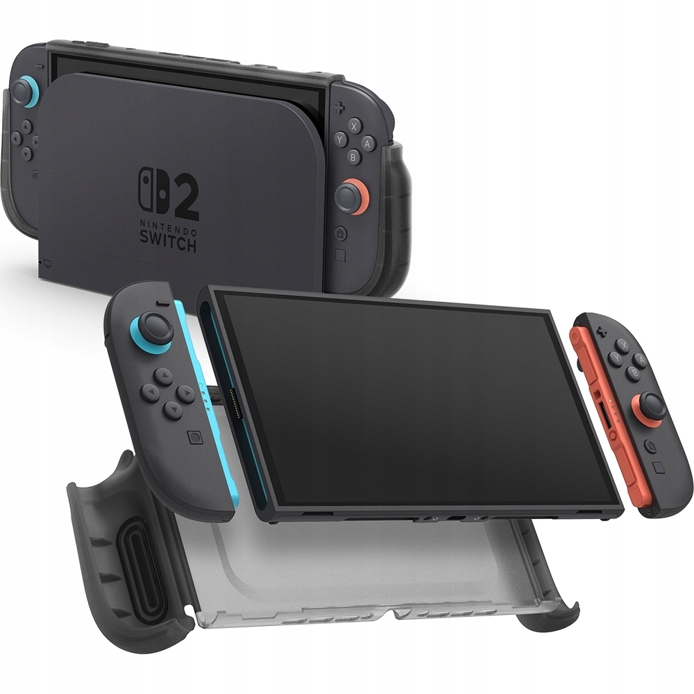 Etui Spigen do Nintendo Switch 2, przydymione ochronne mocne, obudowa, case