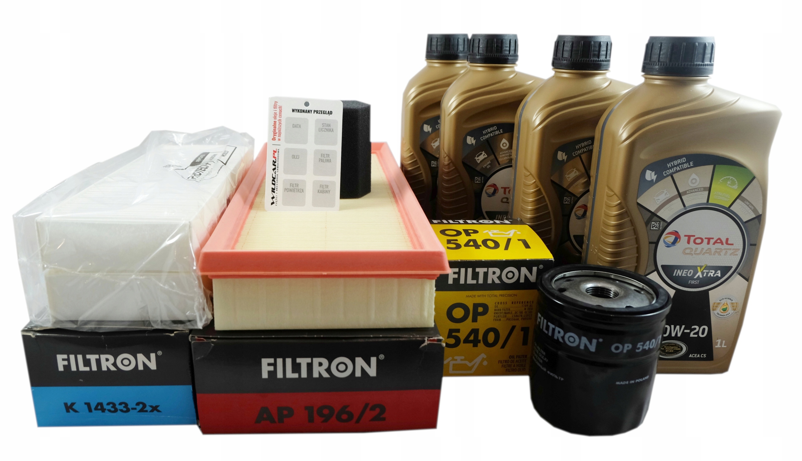 3x Filtr Olej 0W20 Citroen Peugeot Opel 1.2