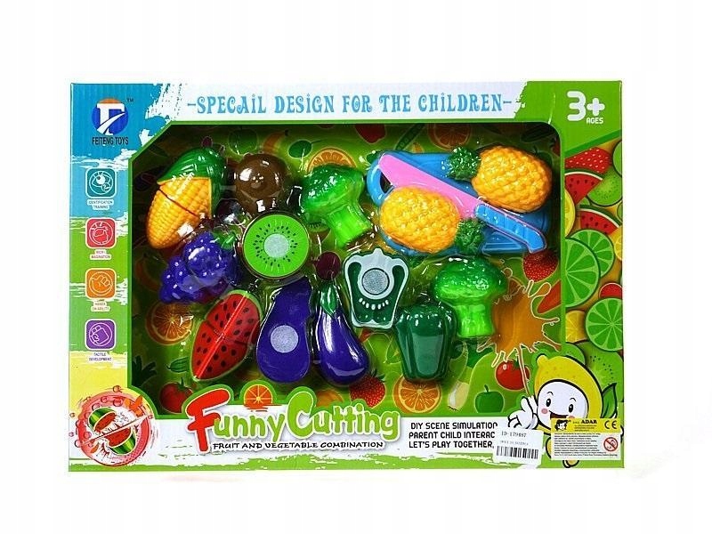 ZESTAW WARZYW I OWOCÓW DO KROJENIA NA RZEP, ADAR