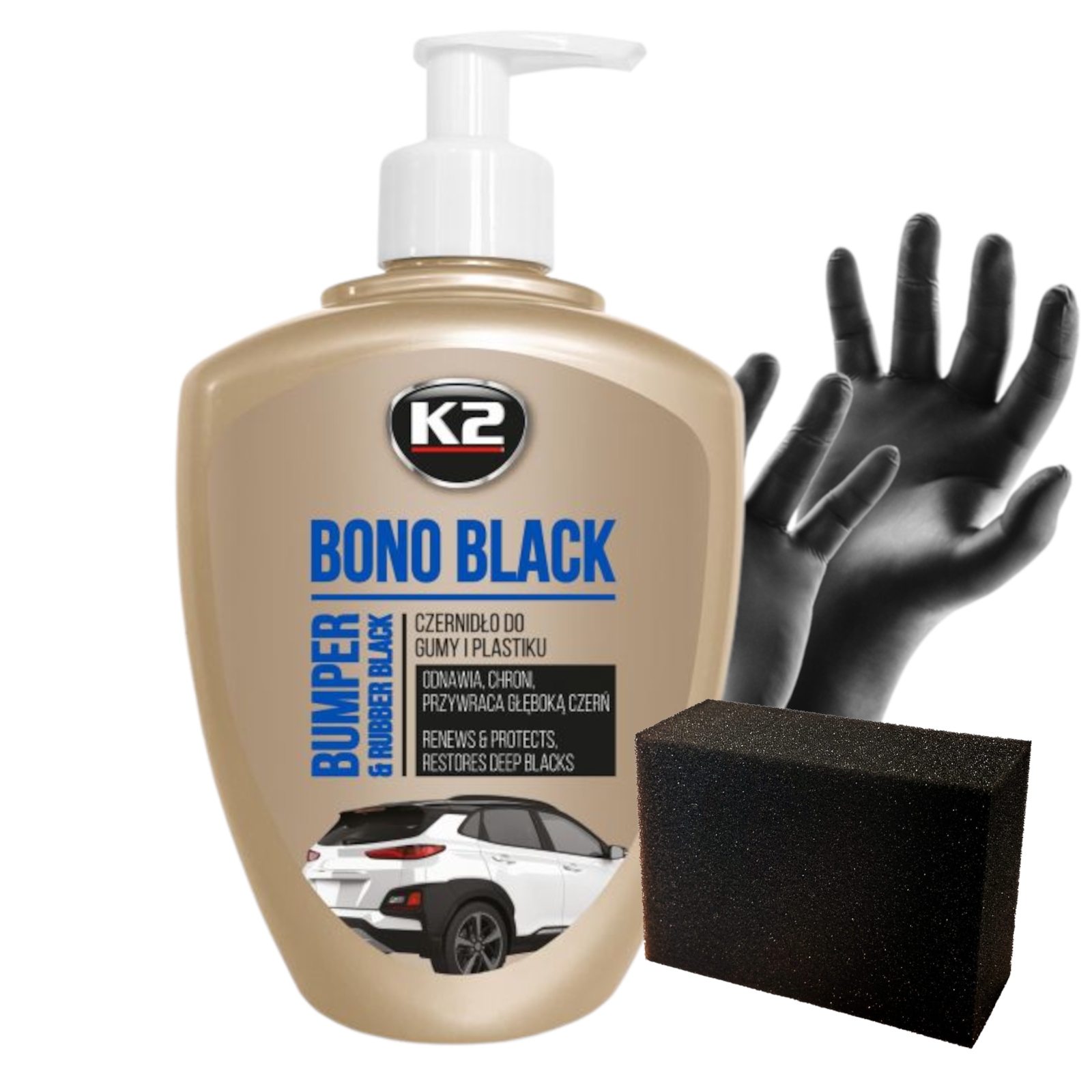 

K2 Bono Black 0,5l Czernidło Do Plastików Opon ReA