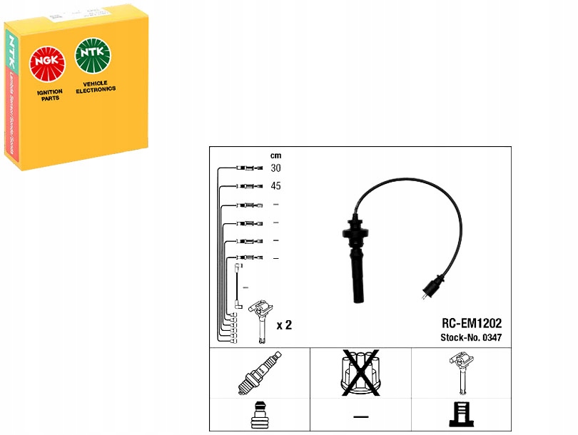 NGK347 Sada Zapalovacích Kabelů Mitsubishi Lan Asistent řidiče #33