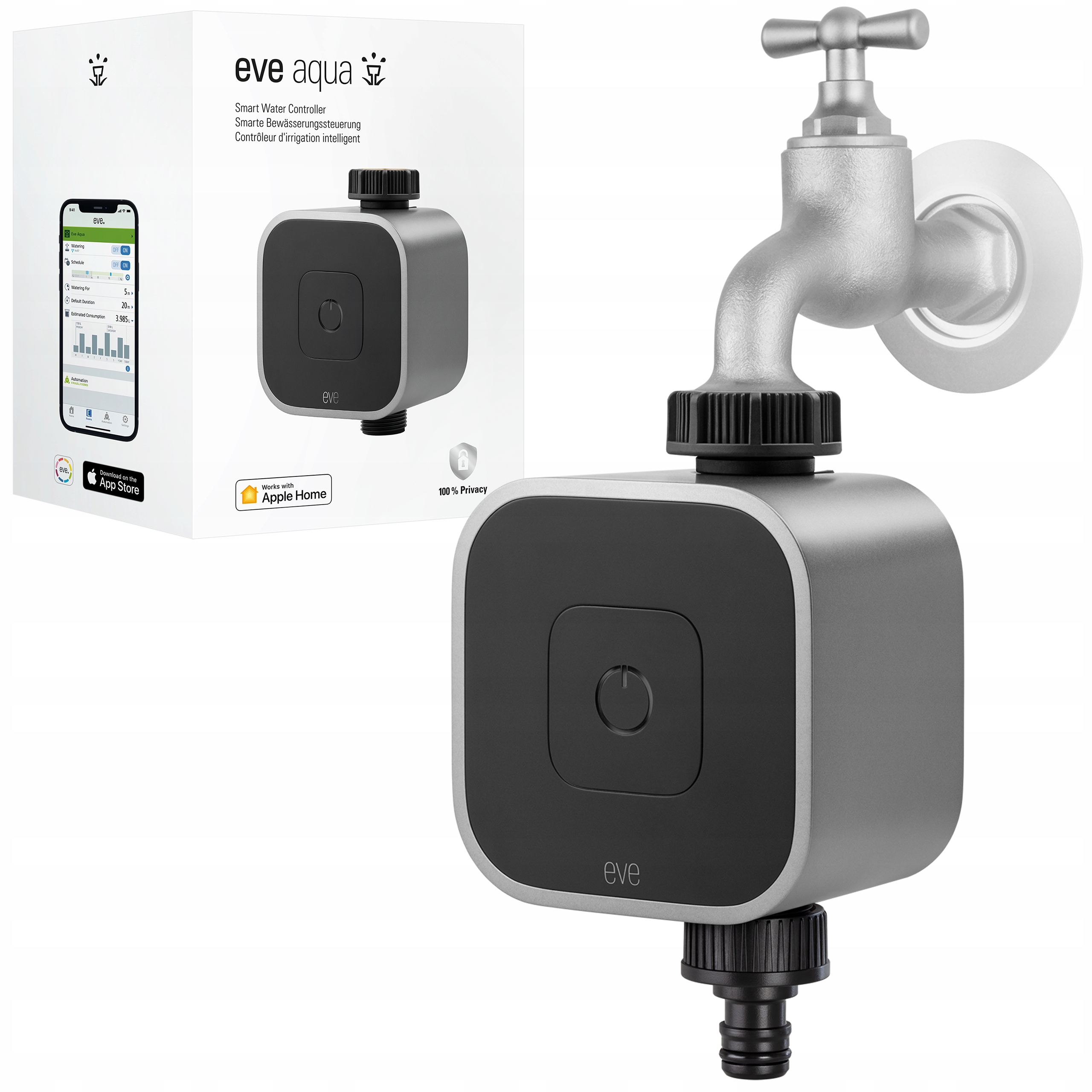 Eve Aqua – Inteligentný regulátor zavlažovacieho systému Thread Smart Home