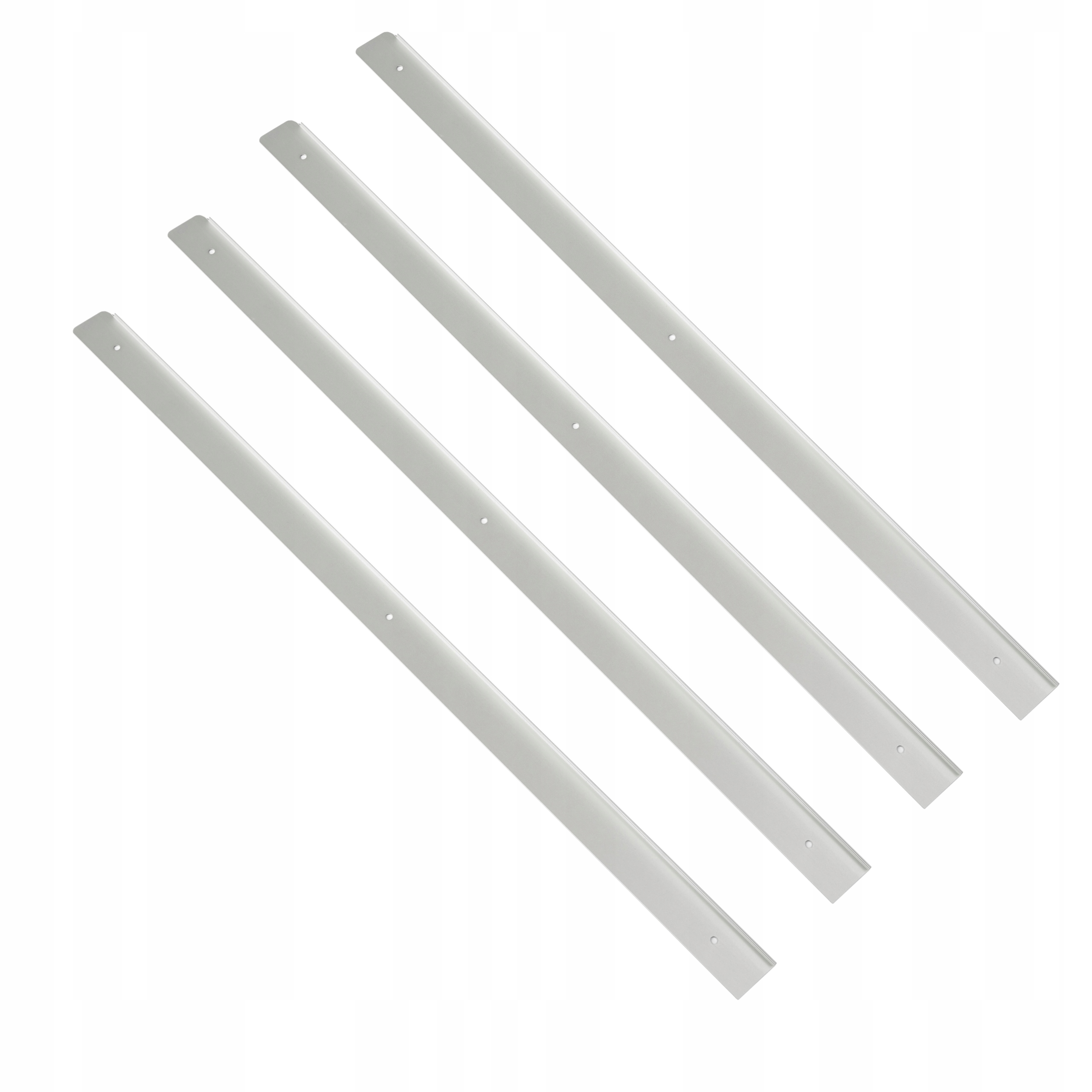 4 x Kuchyňská Lišta Pro Boční Nábytkovou Desku K 28 Levá Hliníková