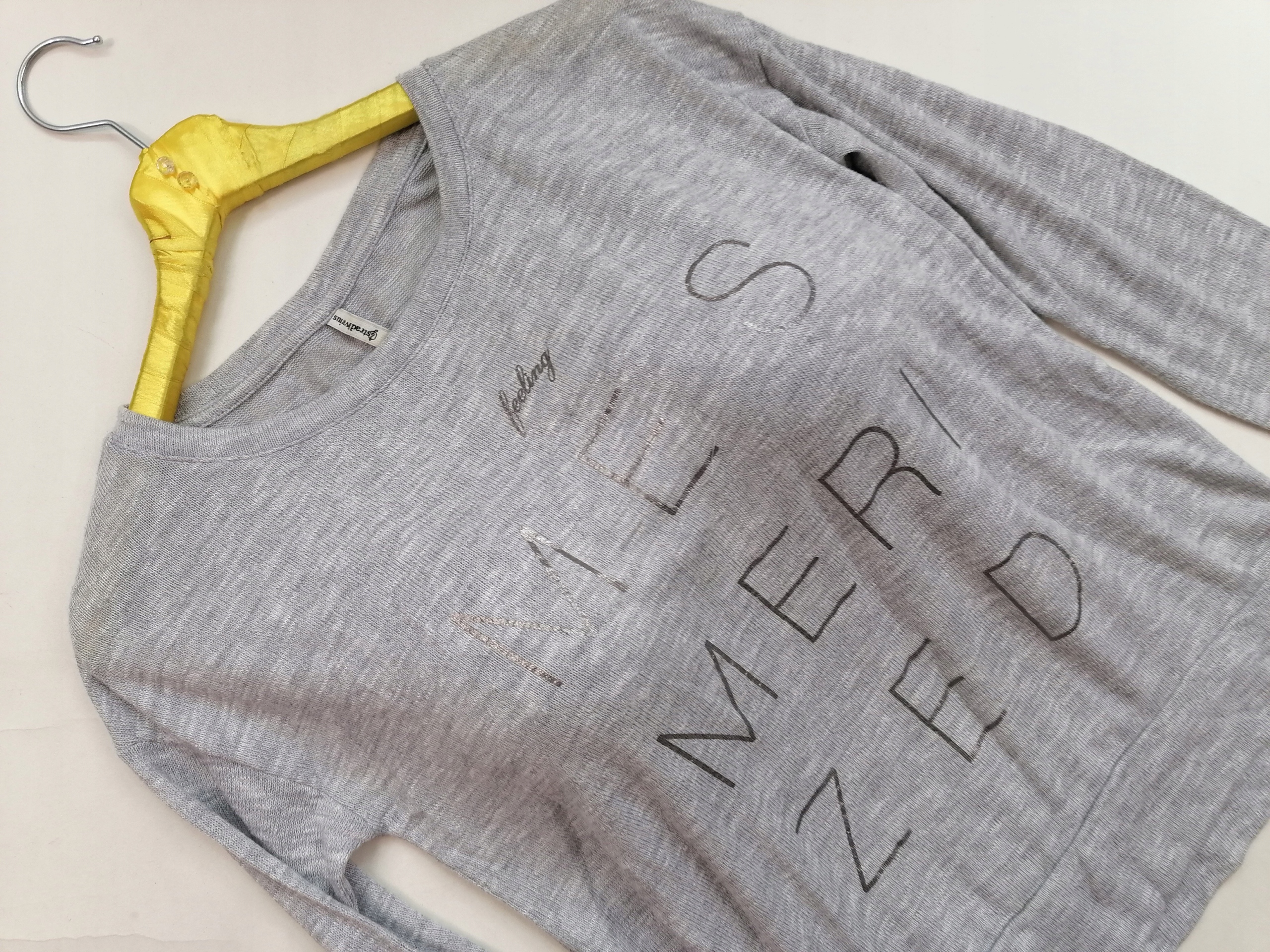 Stradivarius 40/L Sweter ciążowy z napisem Rozmiar 40