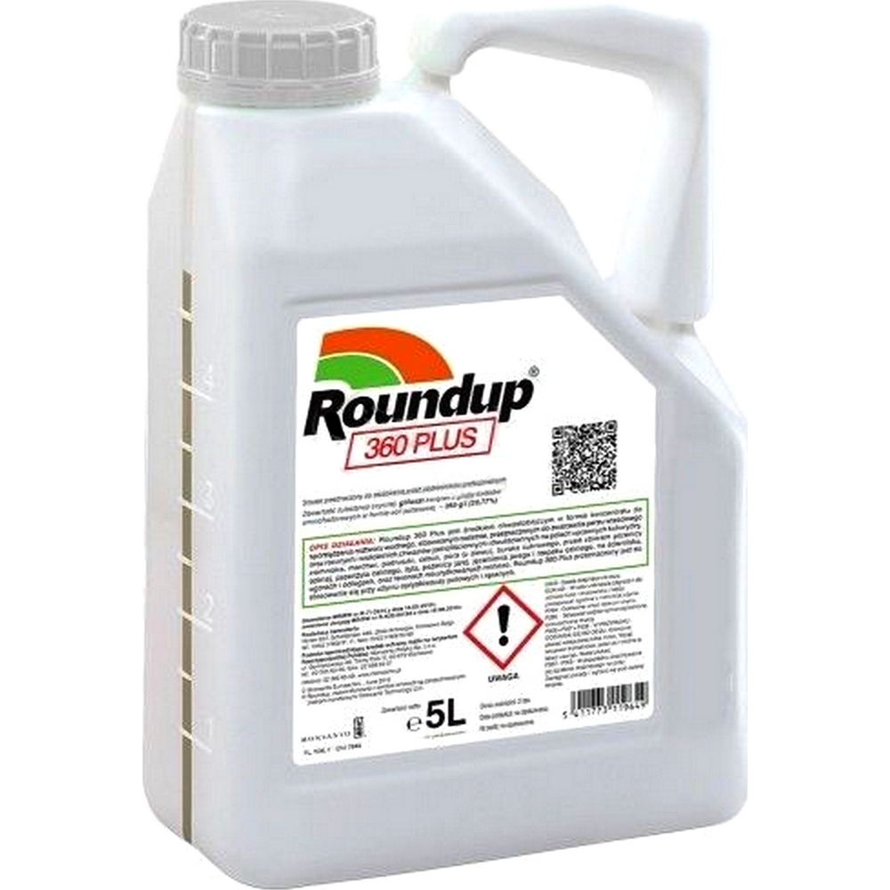 ROUNDUP 360 PLUS 5L RANDAP ŚRODEK NA CHWASTY PREPARAT CHWASTOBÓJCZY ...