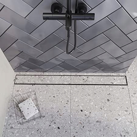 Aquabad odpływ CZARNY BOCZNY 90cm pod płytkę Marka Aquabad