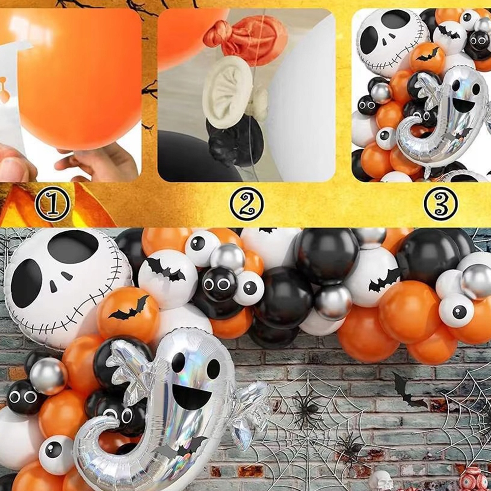 GIRLANDA BALONOWA HALLOWEEN ZESTAW BALONÓW DEKORACJE HALLOWEEN BALONY DUCH Stan opakowania oryginalne