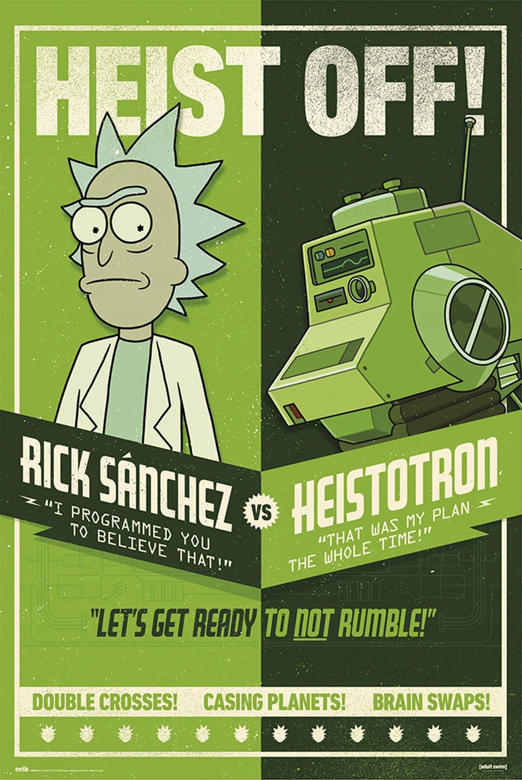 Rick and Morty Heist Off filmowy plakat 61x91.5 cm
