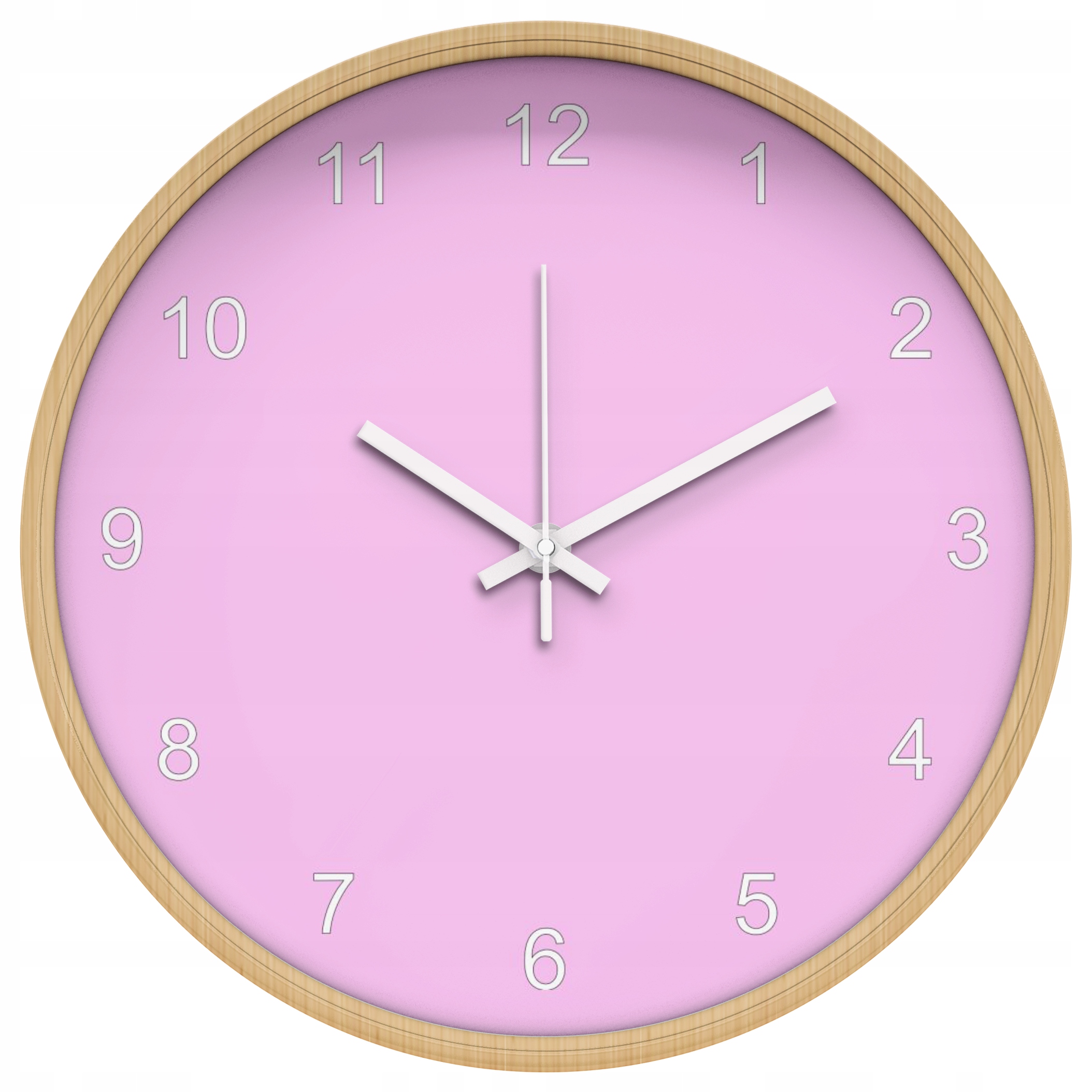 Nowoczesny zegar ścienny w kolorze Różowym EAN (GTIN) 5068652336514