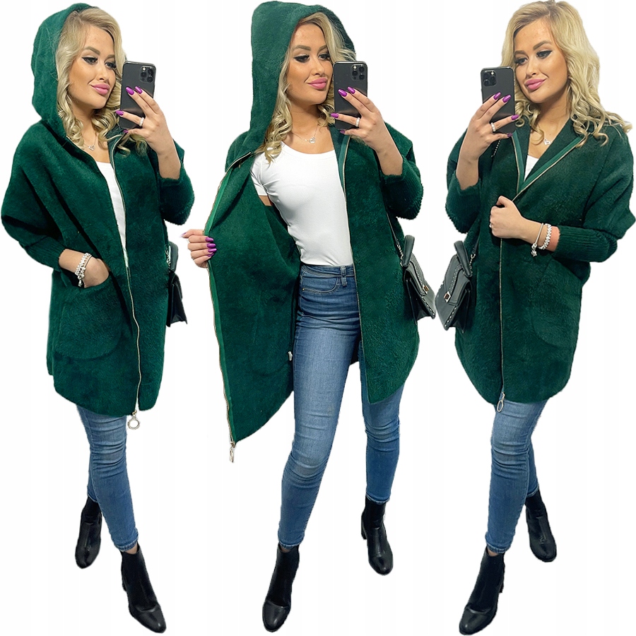 

Alpaki Suwak Płaszcz Wełna oversize Długi