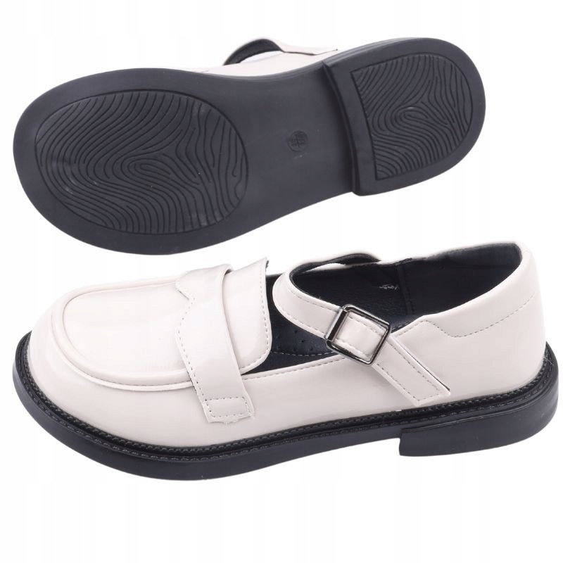 MOKASYNY DZIEWCZĘCE SPRZĄCZKA LAKIEROWANE PÓŁBUTY Stan opakowania oryginalne