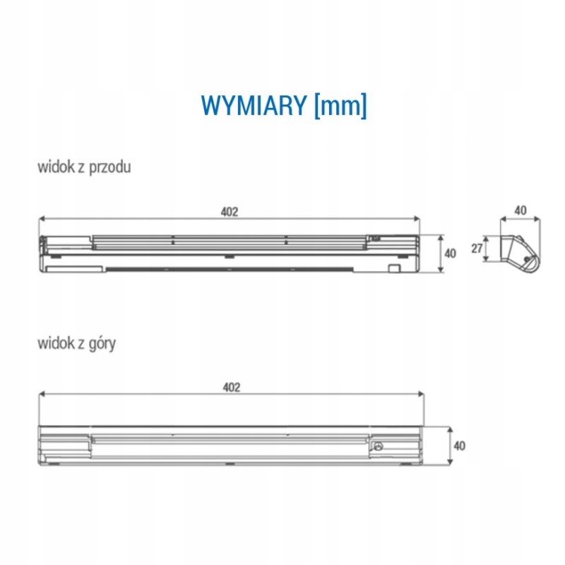 Nawiewnik okienny higrosterowany EMM707 Aereco Waga produktu z opakowaniem jednostkowym 0.3 kg
