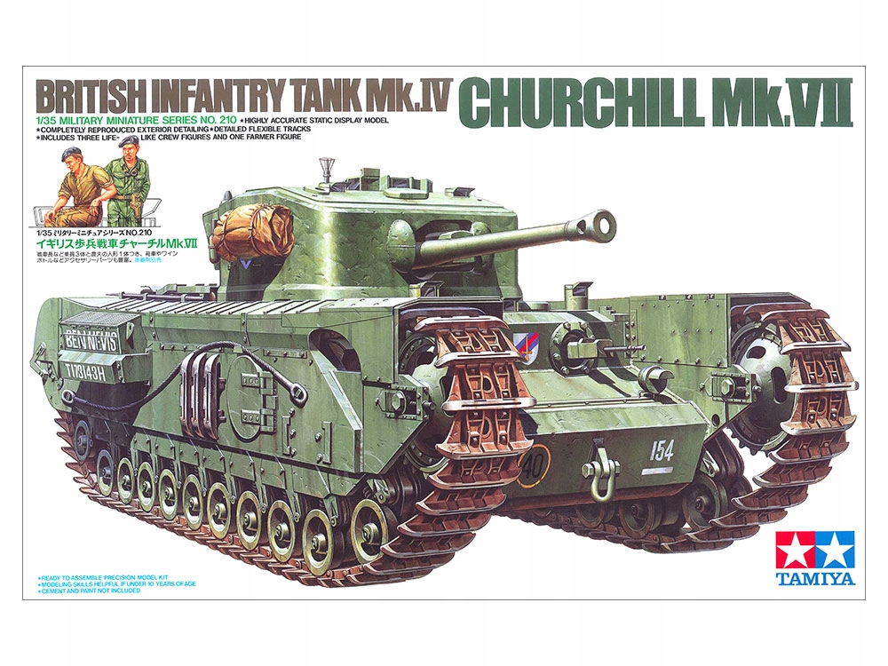 Churchill Mk.VII Britský pěchotní tank Mk.IV 1:35 Tamiya 35210