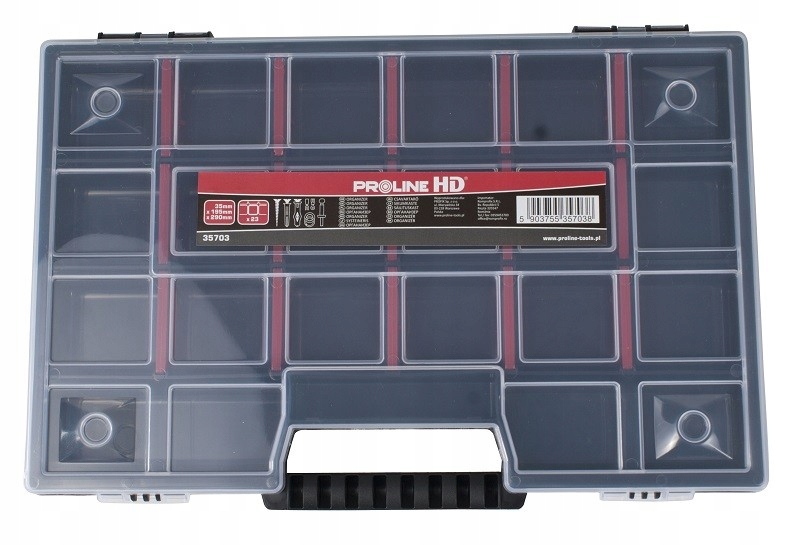 

Organizer 21 przegródek 35x195x290mm Proline 35703