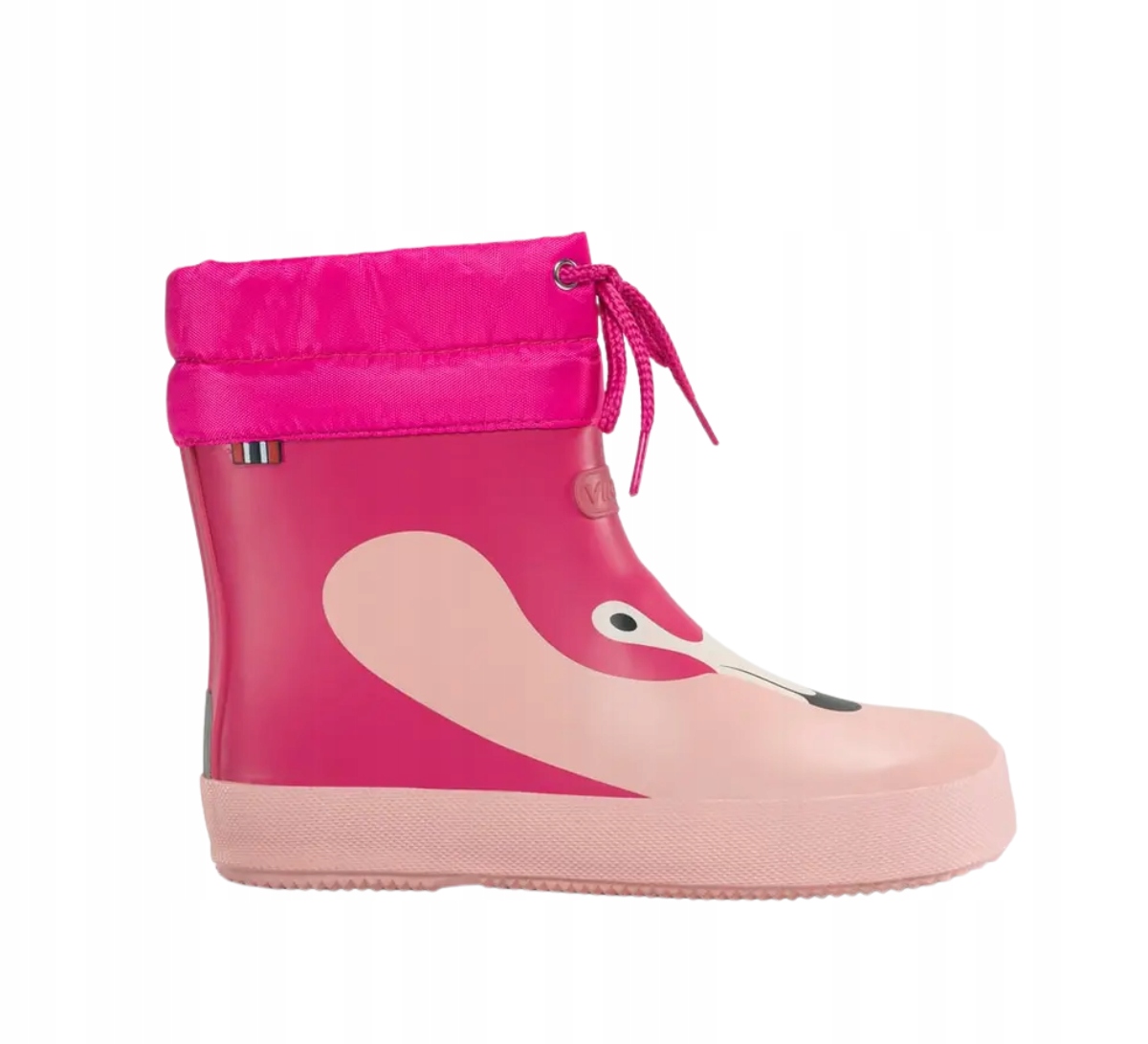 Różowe Kalosze dziecięce Viking Alv Barefoot Paw Print Różowe R.30