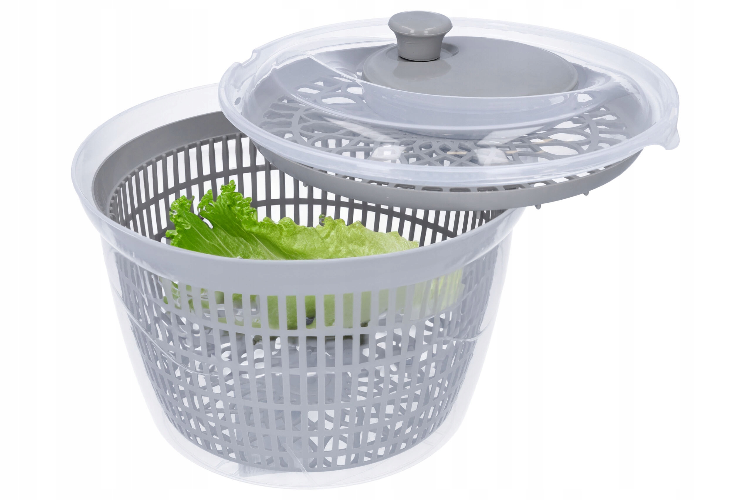 WIRÓWKA DO SALATY suszarka do sałaty osuszacz cedzak warzyw szara kuchenna Rodzaj inny