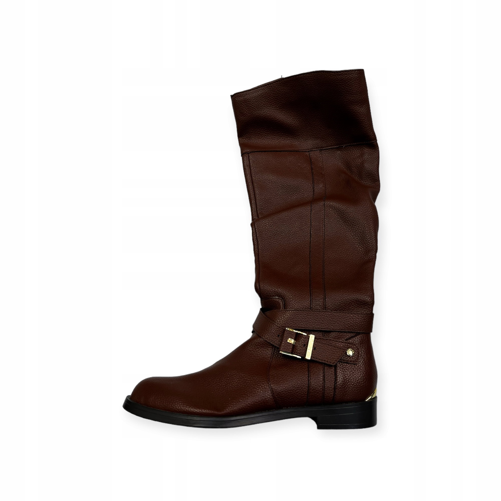 Hnědé dámské kozačky se zipem Kenneth Cole 35,5