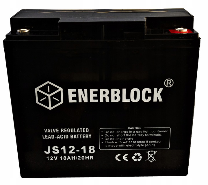 

Akumulator 12V 18AH Enerblock Deep-cycle Agm