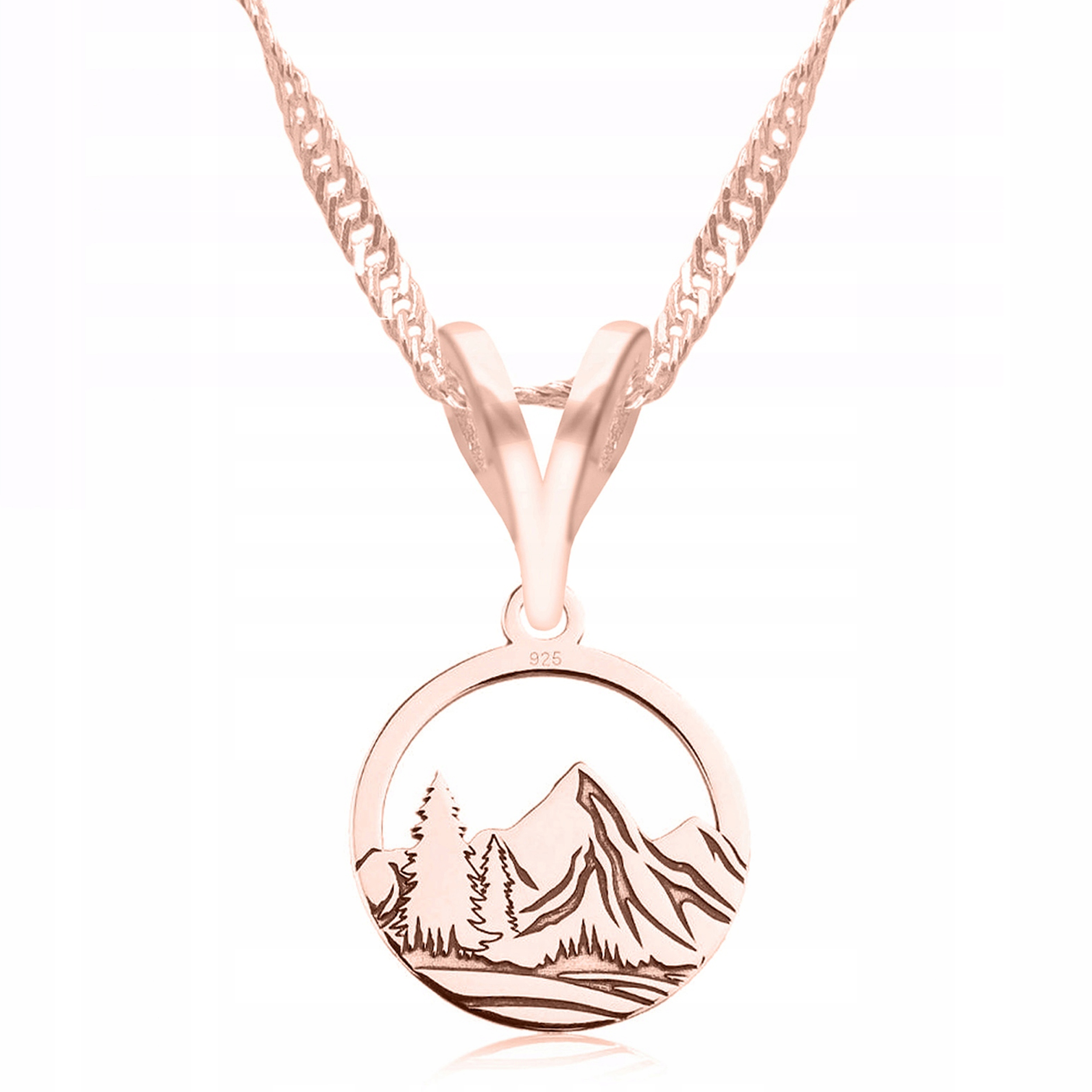 Pozlacený náhrdelník s Tatrami Hory Tatry Zakopané hory Stříbro 925