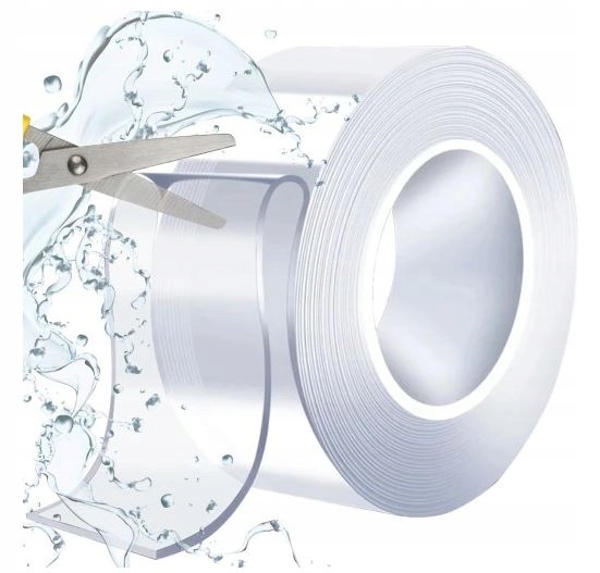 TAŚMA DWUSTRONNA WODOODPORNA TAPE PRZEZROCZYSTA XL