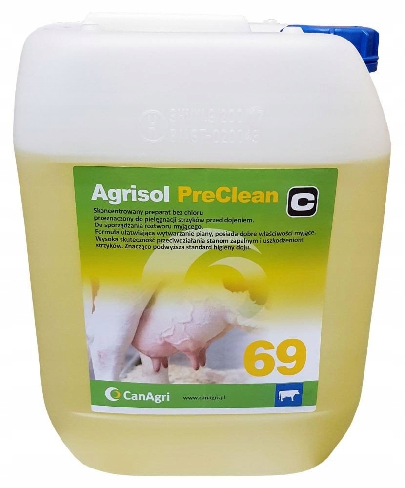 Płyn do mycia wymion Can Agri Agrisol PreClean 69 10 kg