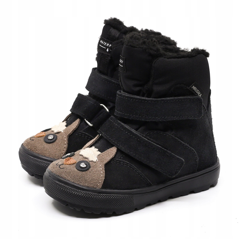 Mrugała Mali 7251/4-99 alpaca black Trzewiki Zimowe śniegowce r 30