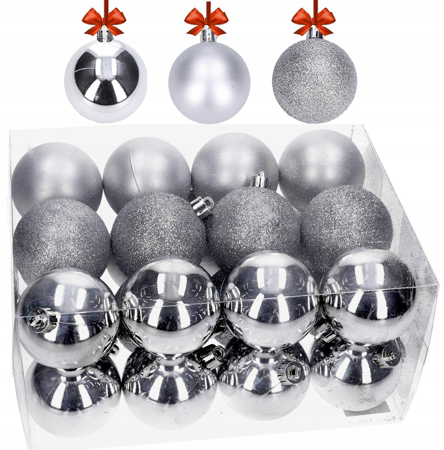 BOMBKI CHOINKOWE NA CHOINKĘ BOMBKA 2,5cm 24szt