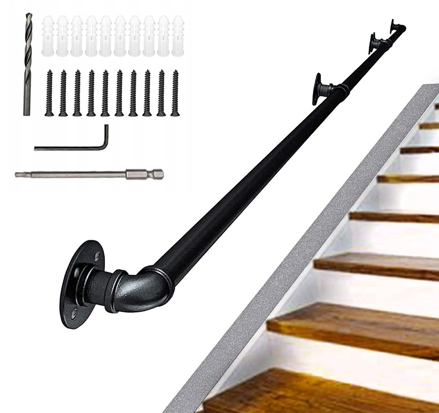 Trubkové schodišťové zábradlí 100 cm pro montáž na stěnu